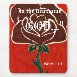 Genesis 1:1 Mousepad Muismat