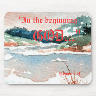 Genesis 1:1 Mousepad Muismat