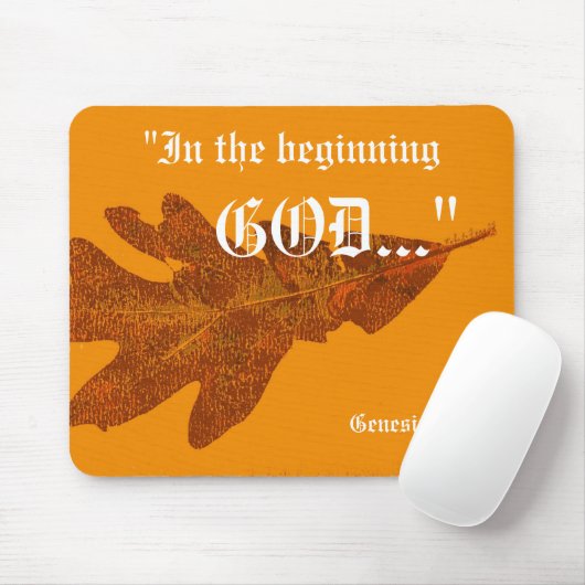Genesis 1:1 Mousepad Muismat (Met muis)