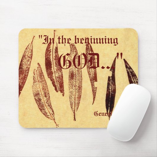 Genesis 1:1 Mousepad Muismat (Met muis)