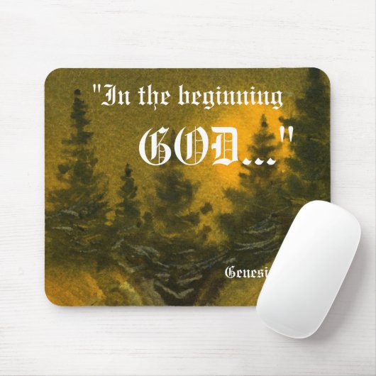 Genesis 1:1 Mousepad Muismat (Met muis)