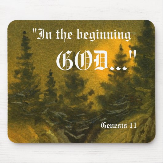 Genesis 1:1 Mousepad Muismat (Voorkant)