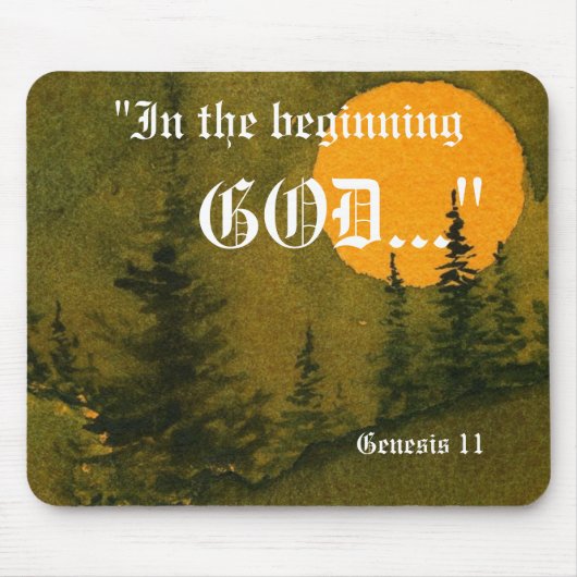 Genesis 1:1 Mousepad Muismat (Voorkant)