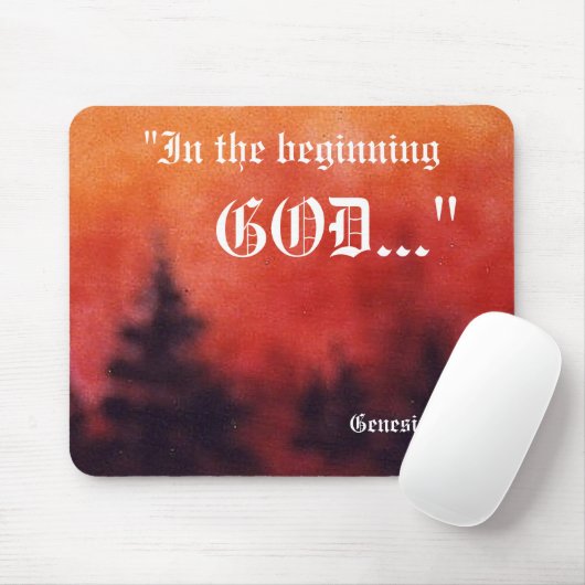 Genesis 1:1 Mousepad Muismat (Met muis)