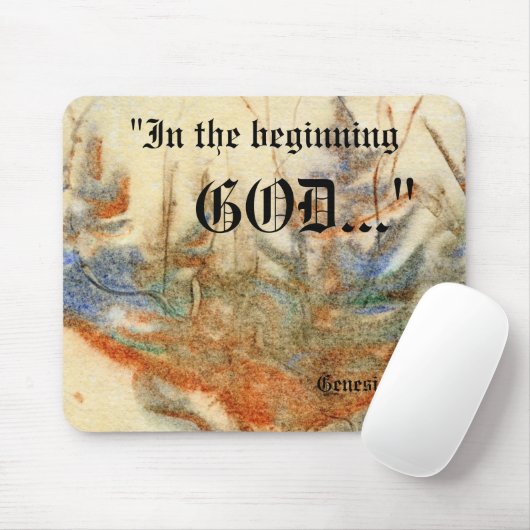 Genesis 1:1 Mousepad Muismat (Met muis)