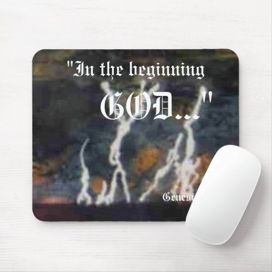 Genesis 1:1 Mousepad Muismat (Met muis)