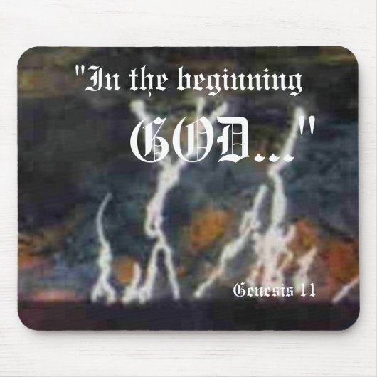 Genesis 1:1 Mousepad Muismat (Voorkant)