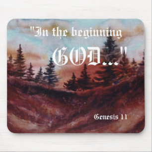 Genesis 1:1 Mousepad Muismat