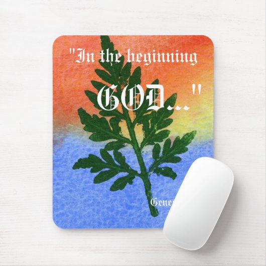 Genesis 1:1 Mousepad Muismat (Met muis)