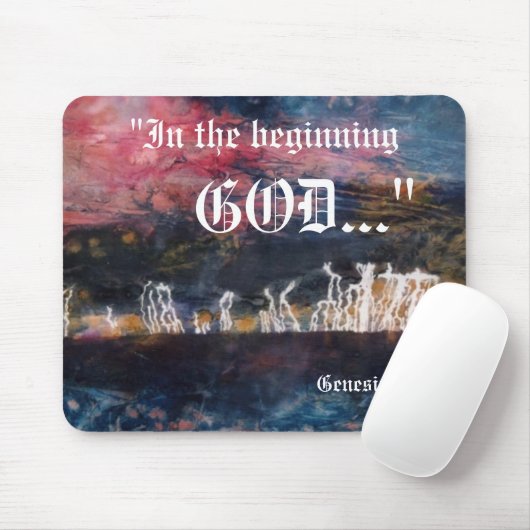 Genesis 1:1 Mousepad Muismat (Met muis)