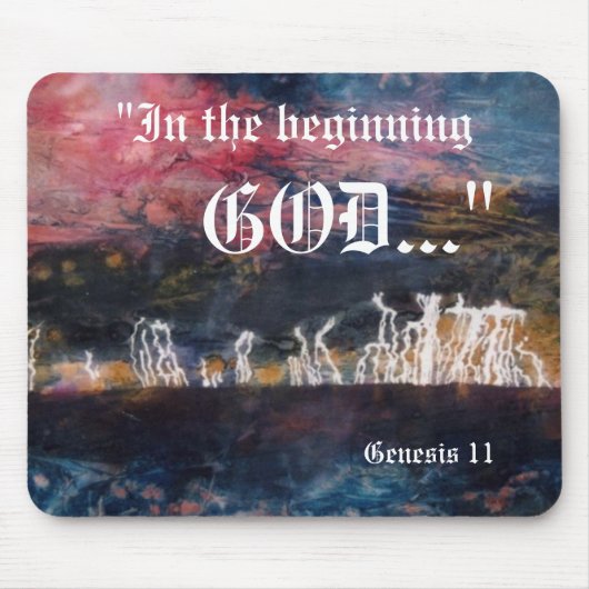 Genesis 1:1 Mousepad Muismat (Voorkant)