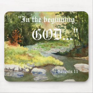 Genesis 1:1 Mousepad Muismat