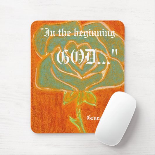 Genesis 1:1 Mousepad Muismat (Met muis)