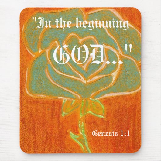 Genesis 1:1 Mousepad Muismat (Voorkant)