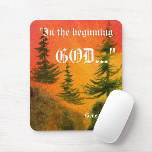 Genesis 1:1 Mousepad Muismat (Met muis)