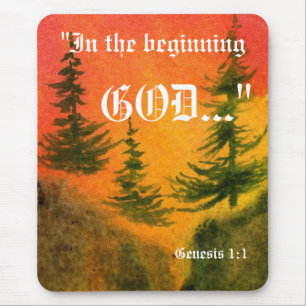 Genesis 1:1 Mousepad Muismat