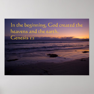 Genesis 1:1 poster