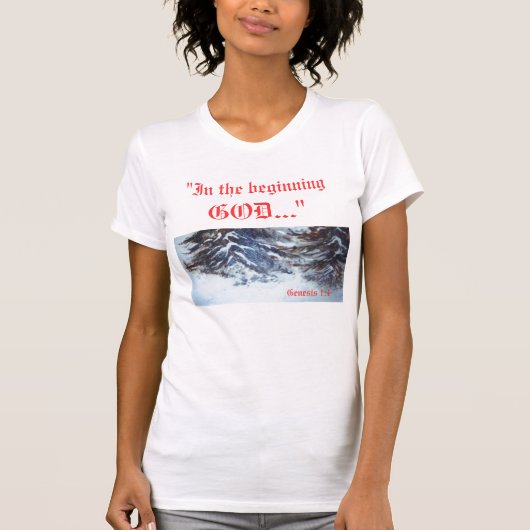 Genesis 1:1 shirt (Voorkant)