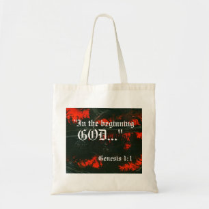 Genesis 1:1-tas tote bag