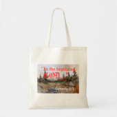 Genesis 1:1-tas tote bag (Voorkant)