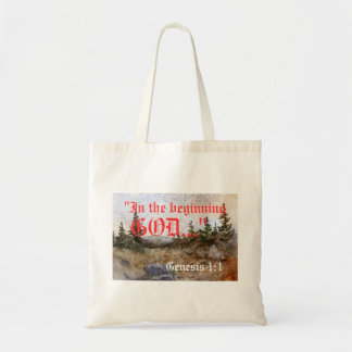 Genesis 1:1-tas tote bag