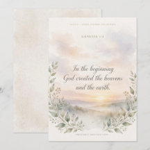 Genesis 1:1 Wenskaart