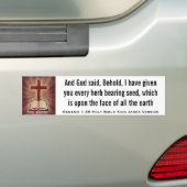 Genesis 1:29 Heilige Bijbel Koning James Versie Bumpersticker (Op auto)
