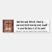 Genesis 1:29 Heilige Bijbel Koning James Versie Bumpersticker (Voorkant)