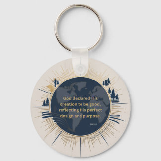 Genesis 1:31 - Gods schepping was goed Sleutelhanger