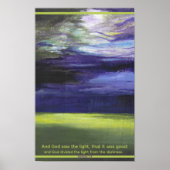 Genesis 1:4 poster (Voorkant)