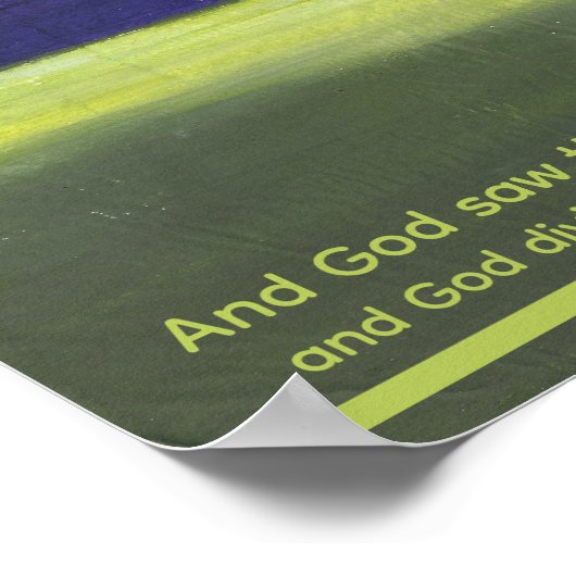 Genesis 1:4 poster (Hoek)