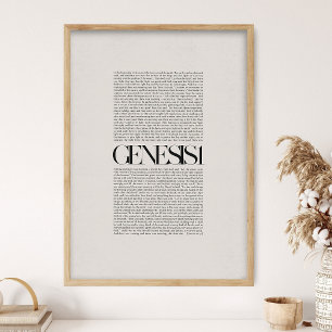 Genesis 1, Bijbelvers, Huidige Bijbelvertaling, Sc Poster