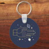 Genesis 1 - God is de Schepper van alle dingen. Sleutelhanger (Voorkant)