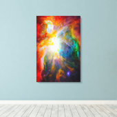 Genesis 1 In het begin Creëer God canvas Afdruk (Insitu (Houten vloer))