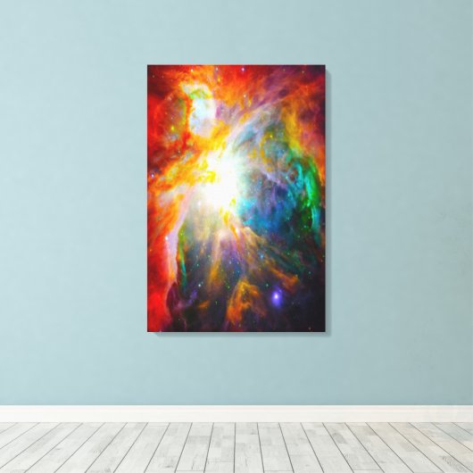 Genesis 1 In het begin Creëer God canvas Afdruk (Insitu (Houten vloer))