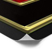 Genesis 1 In het begin maakte God zwart Poster (Hoek)