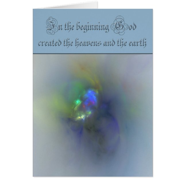 Genesis 1 In het begin schiep God de hemel (Voorkant)