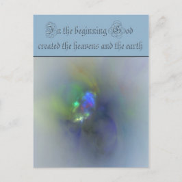 Genesis 1 In het begin schiep God de hemel Briefkaart