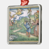 Genesis 21 1-14 Abraham's offer up of Isaac, voor Metalen Ornament (Links)