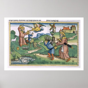 Genesis 21 1-14 Abraham's offer up of Isaac, voor Poster