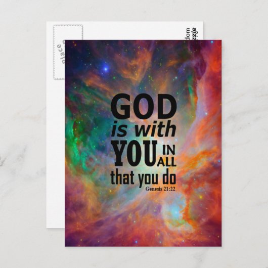 Genesis 21:22 briefkaart (Voorkant / Achterkant)