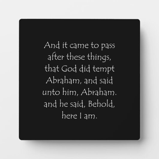 Genesis 22 1 van het citaat van de manuscripten fotoplaat (Voorkant)