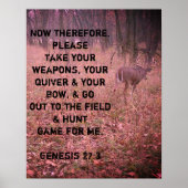 Genesis 27:3 Buck Poster (Voorkant)