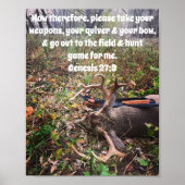 Genesis 27:3 Buck Poster (Voorkant)