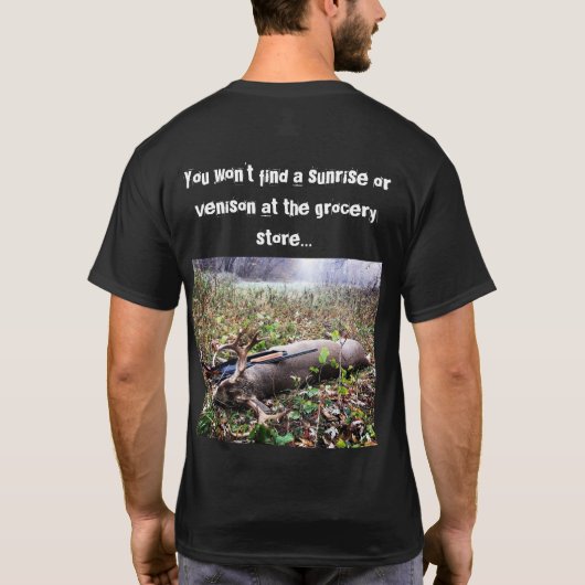 Genesis 27:3 Sunrise & Venison Mannen T-shirt (Achterkant)