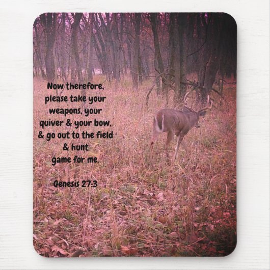 Genesis 27:3 Whitetail Buck Muismat (Voorkant)