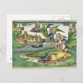 Genesis 28 10 Jacob's Ladder uit de Neurenberg Briefkaart (Voorkant / Achterkant)