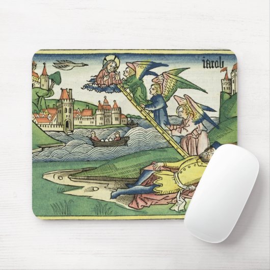 Genesis 28 10 Jacob's Ladder uit de Neurenberg Muismat (Met muis)