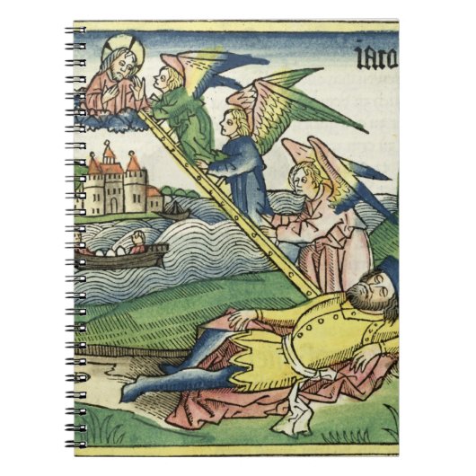 Genesis 28 10 Jacob's Ladder uit de Neurenberg Notitieboek (Voorkant)
