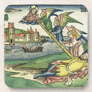 Genesis 28 10 Jacob's Ladder uit de Neurenberg Onderzetter